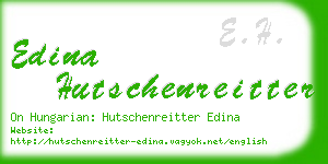 edina hutschenreitter business card